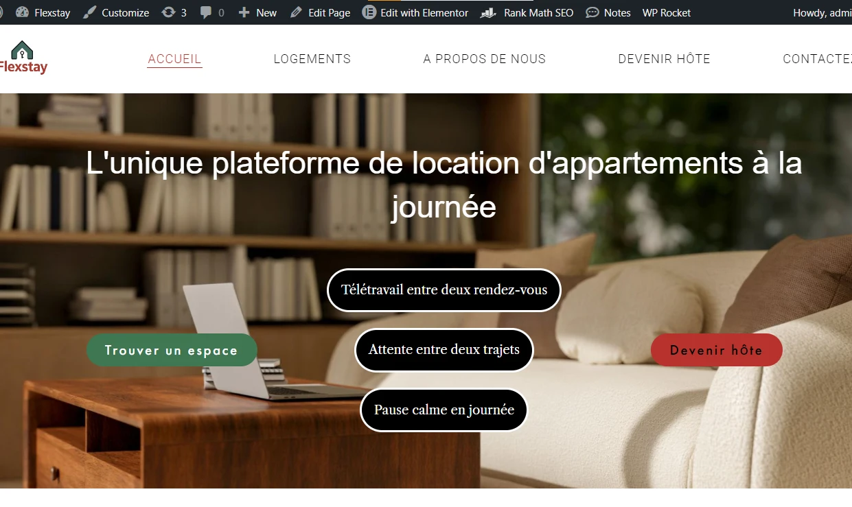Site web de Flexstay